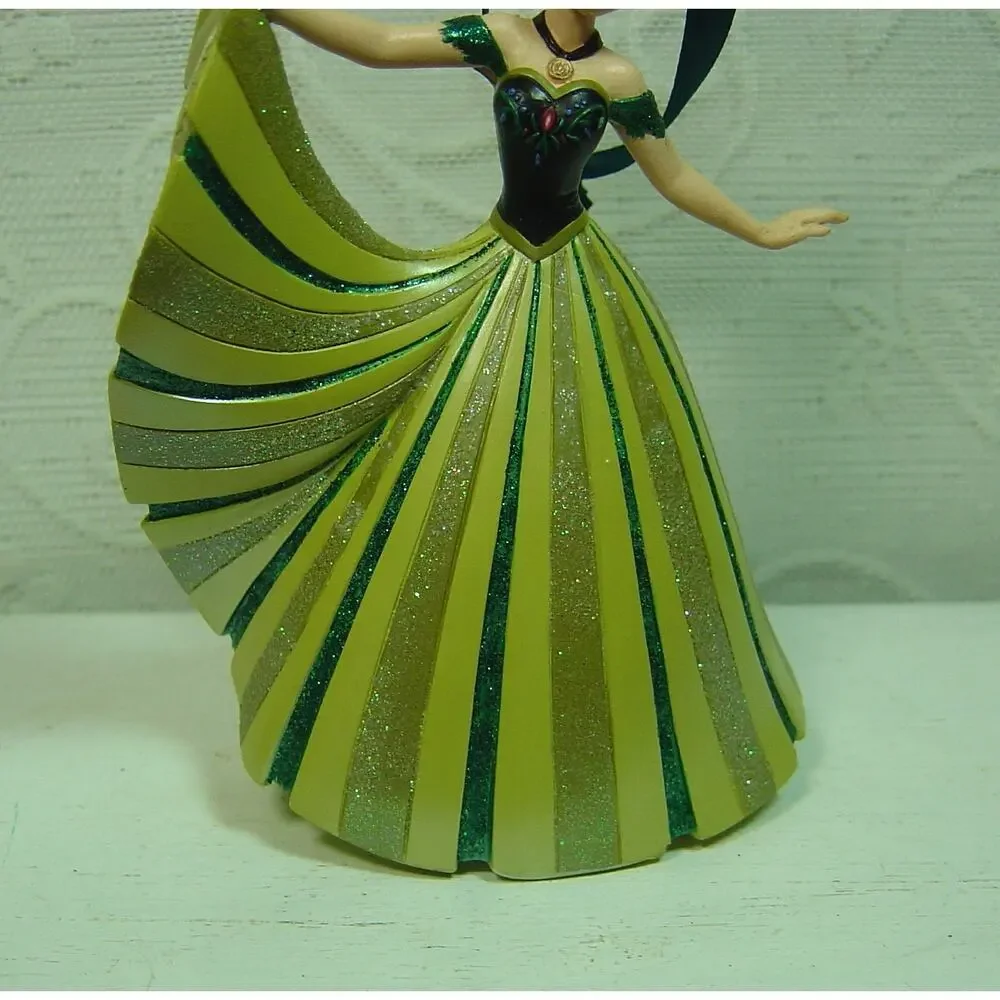 DISNEY PARKS AUTHENTIC ORIGINAL ORNAMENT-PRINCESS ANNA FROM FROZEN-GREEN GOWN